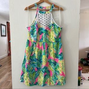 Lilly Pulitzer Kinley Dress, Pink Sunset Local Flavor, Size 10